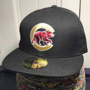 Chicago Cubs Gold and Maroon 59Fifty Hat